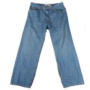 Levis 569 Jeans Men 37x31, Tag 36x32  Blue Denim Loose Straight 100% Cotton